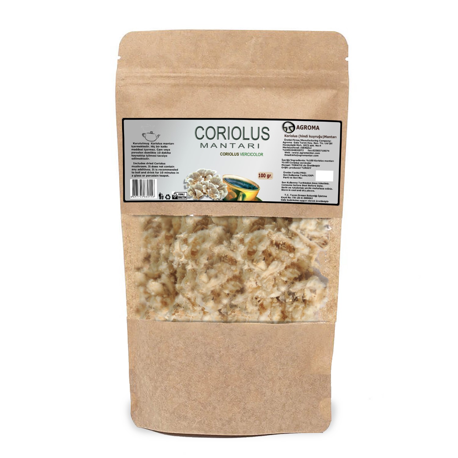 Koriolus Öğütülmüş 100g